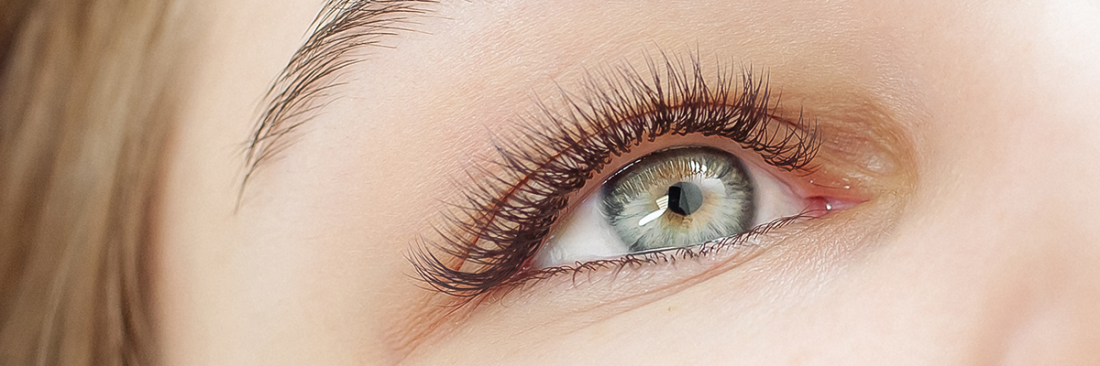 Наращивание коричневых ресниц