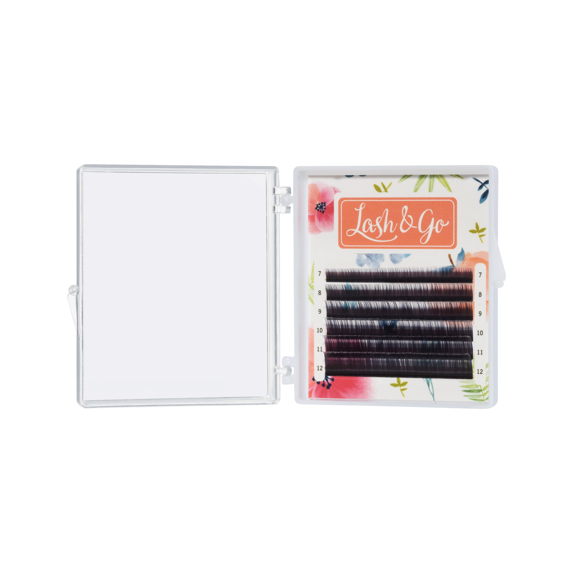 Омбре ресницы Lash&Go микс 0,07/D/8-13 mm "Белый" (6 линий)