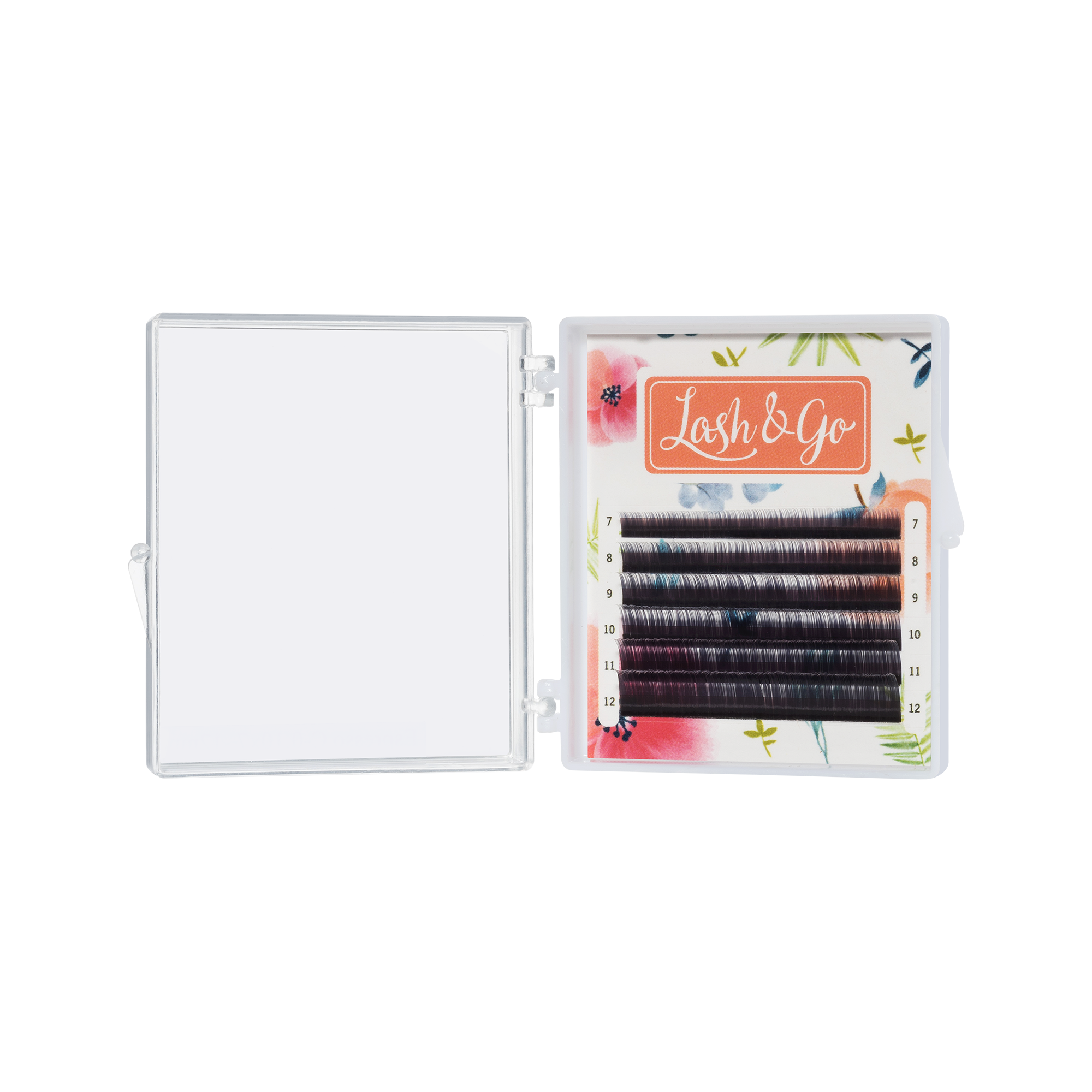 Черные ресницы Lash&Go микс 0,07/C+/13-16 mm (6 линий)