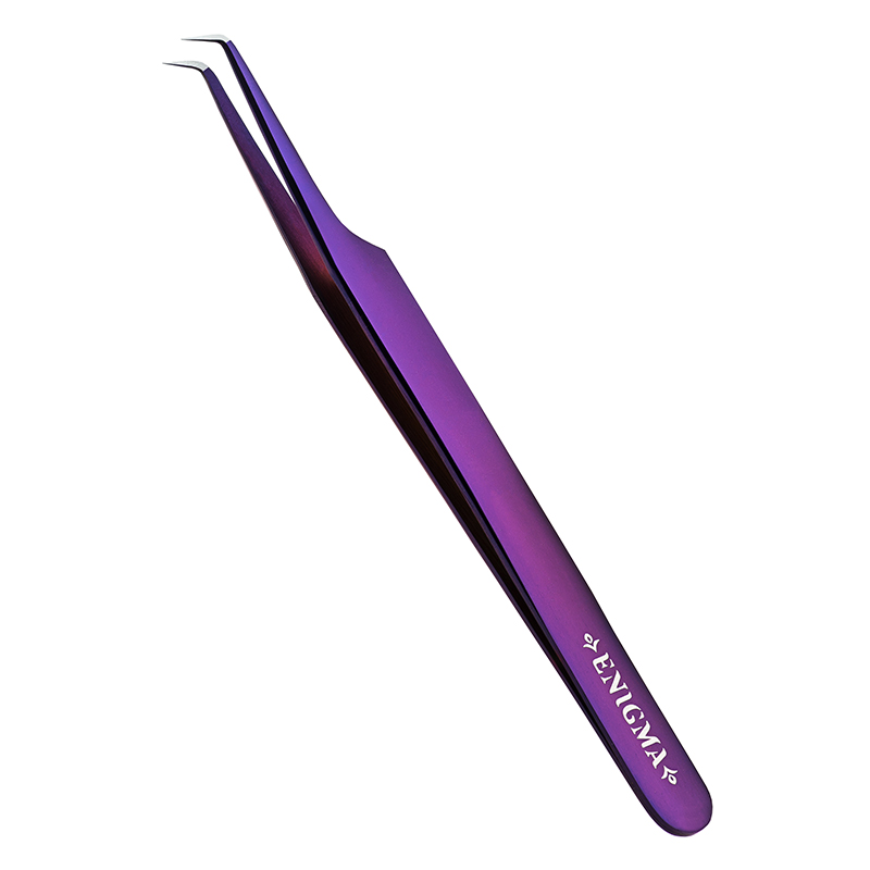 Пинцет Мини-L 90° new Enigma (Purple metallic, с ручной заточкой extra-sharp)