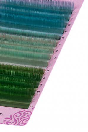 картинка Цветные ресницы Enigma (микс) «Wild tropics» 15 линий от магазина PRO Взгляд