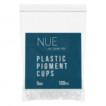 картинка Капсы NUE для пигмента пластиковые 9мм,100шт/уп от магазина PRO Взгляд