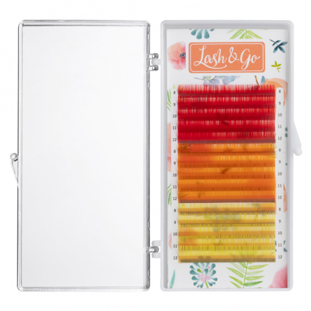 картинка Цветные ресницы Lash&Go (микс) «Grapefruit» 15 линий от магазина PRO Взгляд